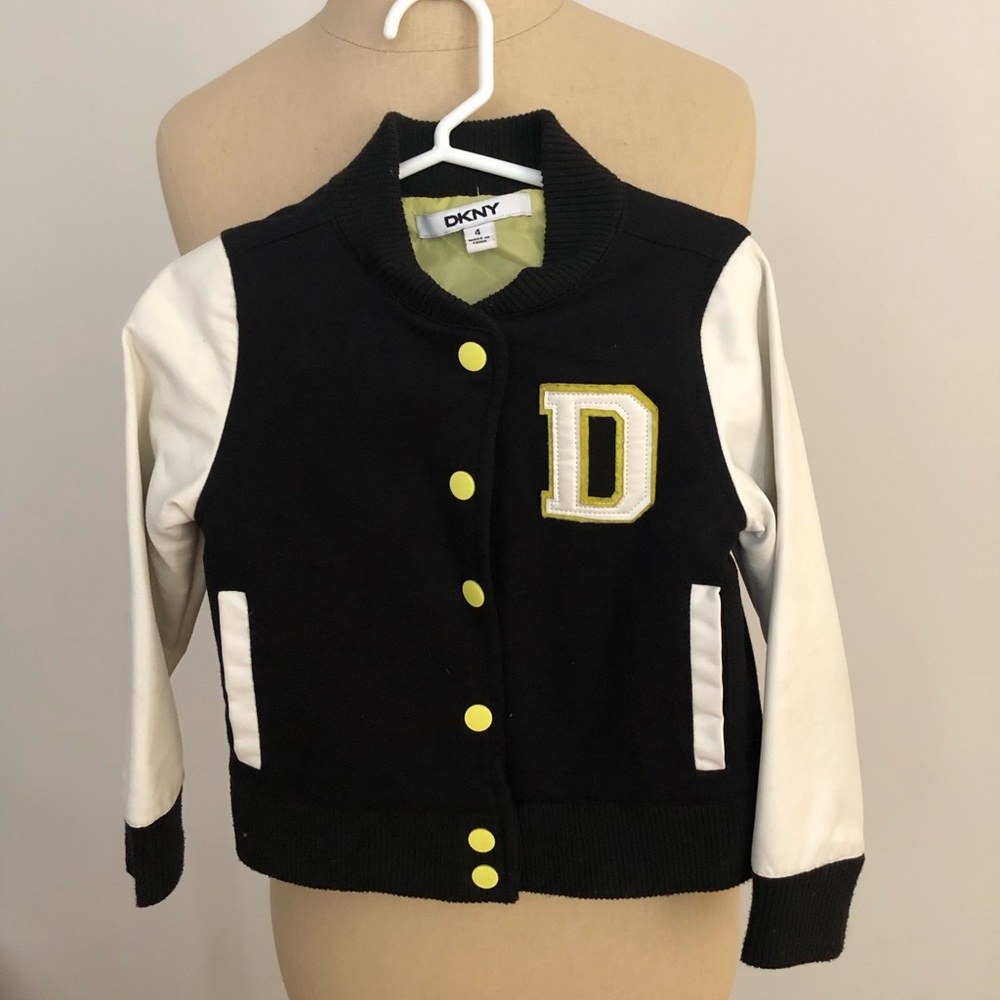 Used girls DKNY varsity jacket